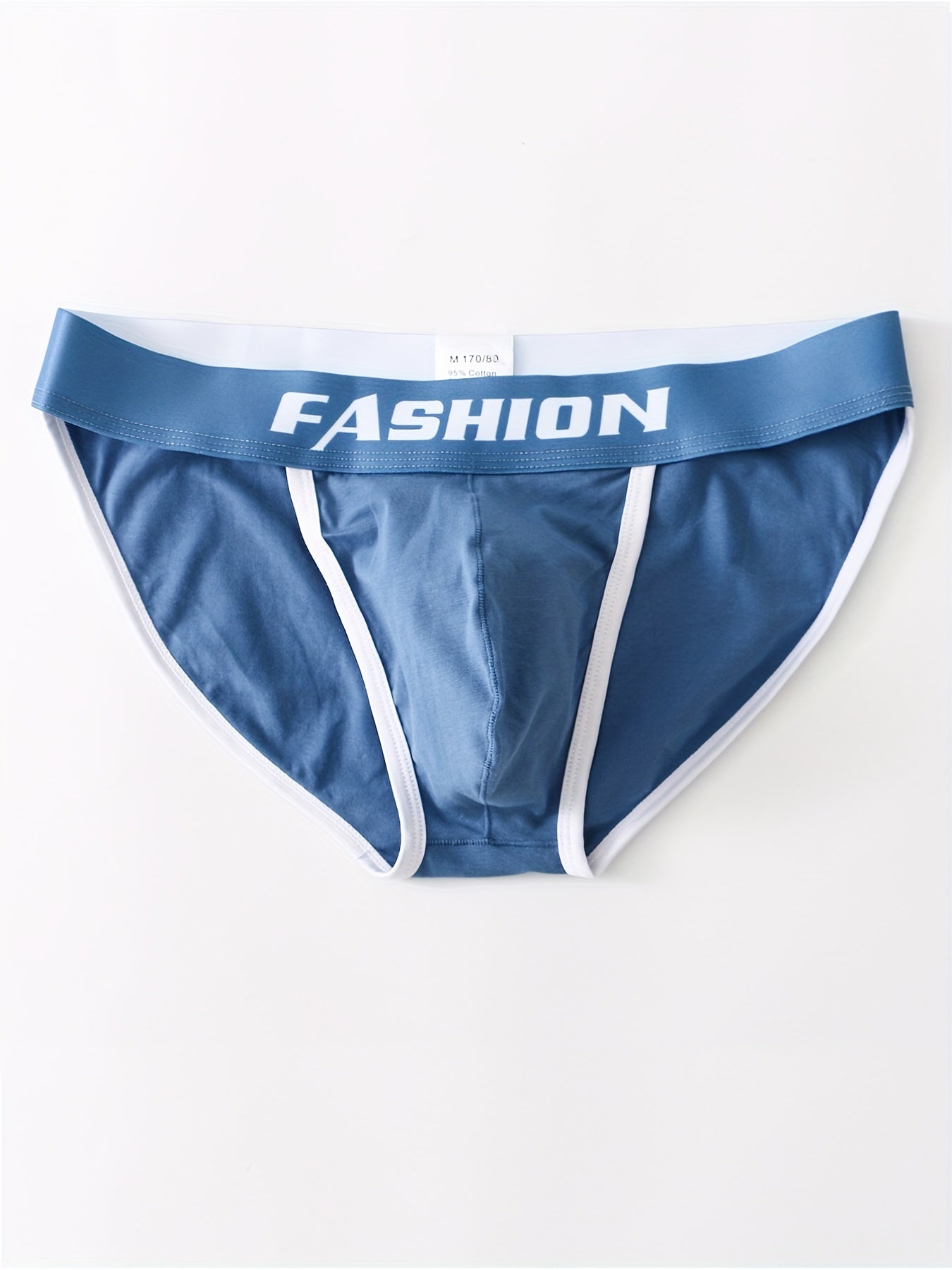 Men's Cotton Briefs with U Convex Design Breathable Comfortable 4 Pack