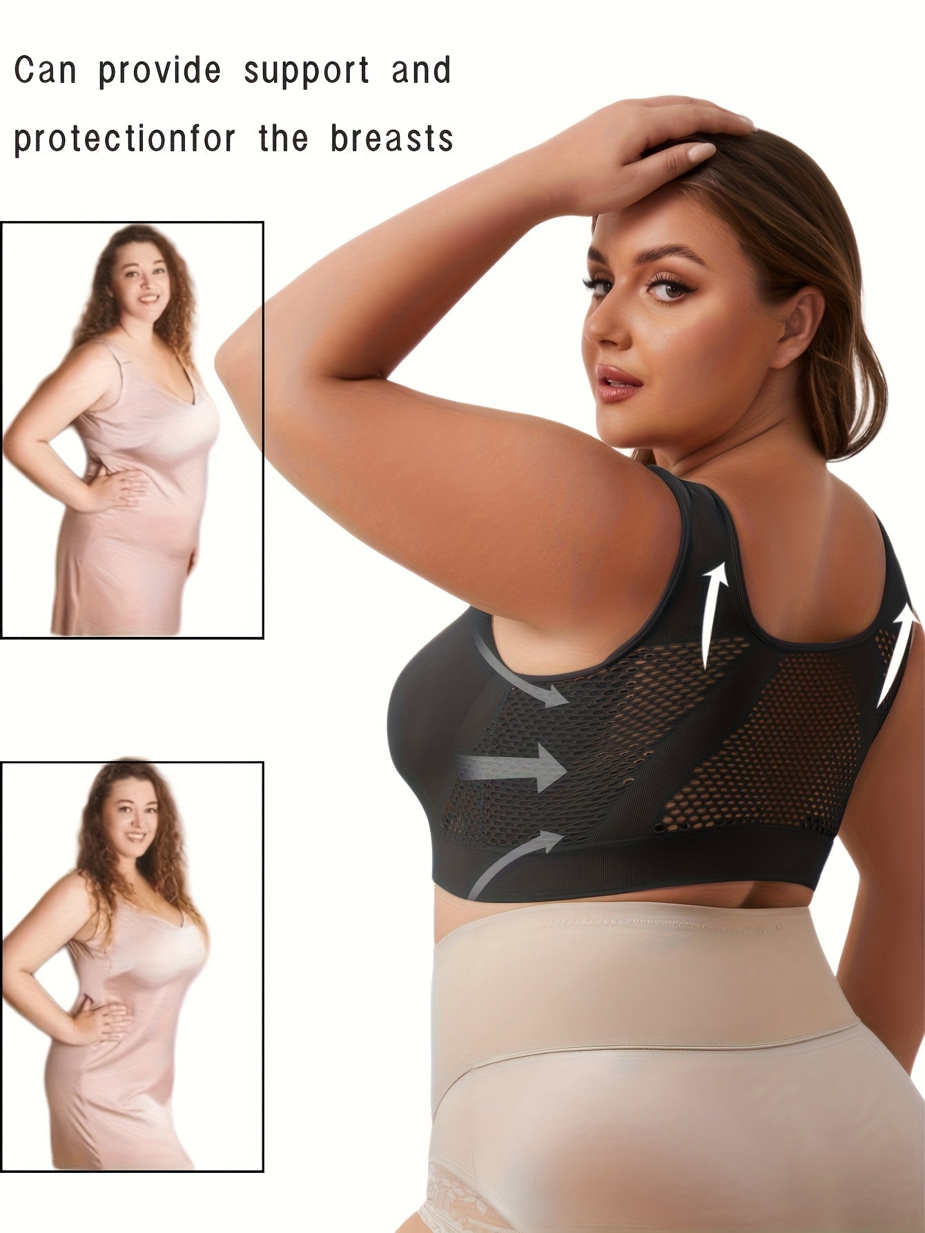 Women's Athletic Bra Non-Padded Full Coverage Workout Seamless Stretchy Activewear