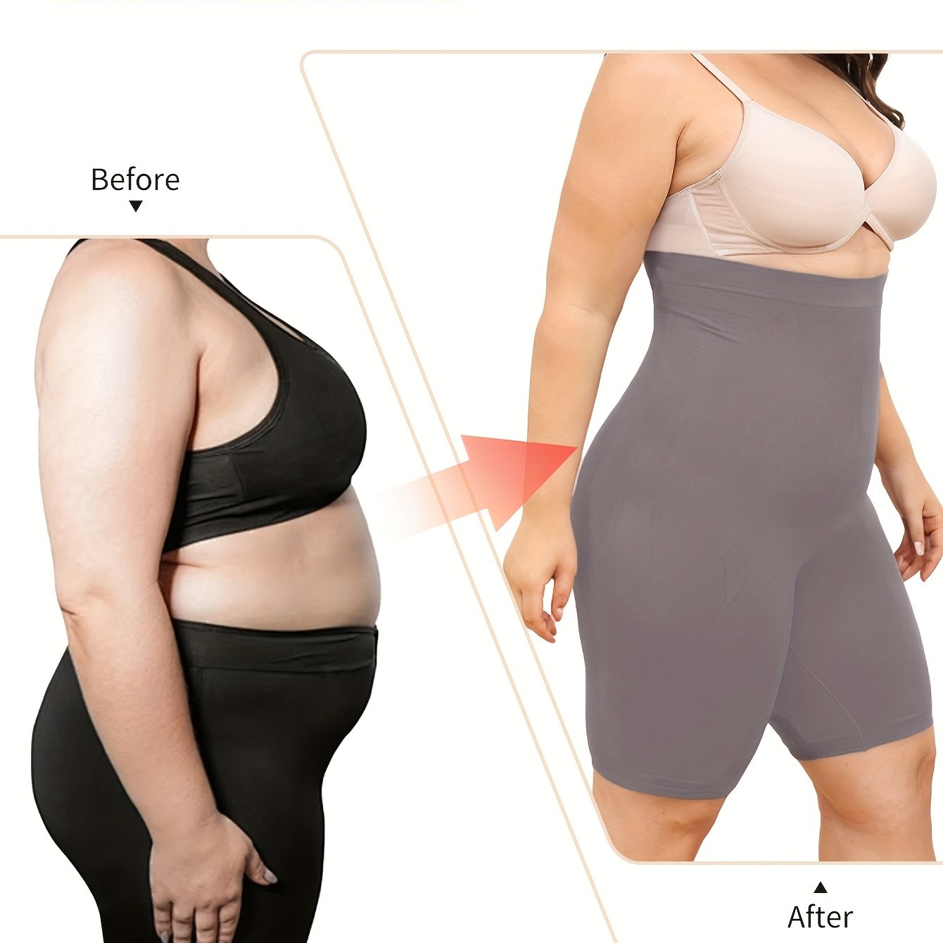 Women's High-Waisted Workout Shorts Tummy Control Hips Lift Toning