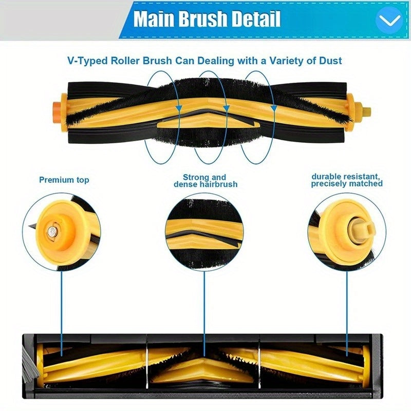 Ecovacs Deebot N8, N8+, Pro, Pro+, OZMO T8, T8+AIVI, AIVI+, T9 va T9+ changyutgichlari uchun zaxira qismlar va aksessuarlar mavjud