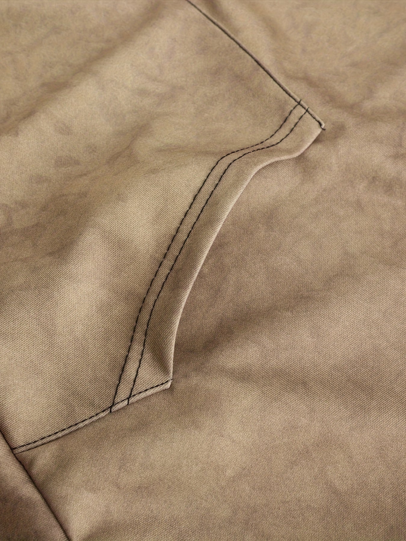 Erkaklar uchun vintage moose printli fermuarlı kapüşon, ipli bo'yin, geometrik naqshli yenglar, polyester aralashmasi, kuz va qish ko'cha kiyimlari, dam olish kiyimlari uchun mukammal, spandeks qulayligi, katta o'lcham.