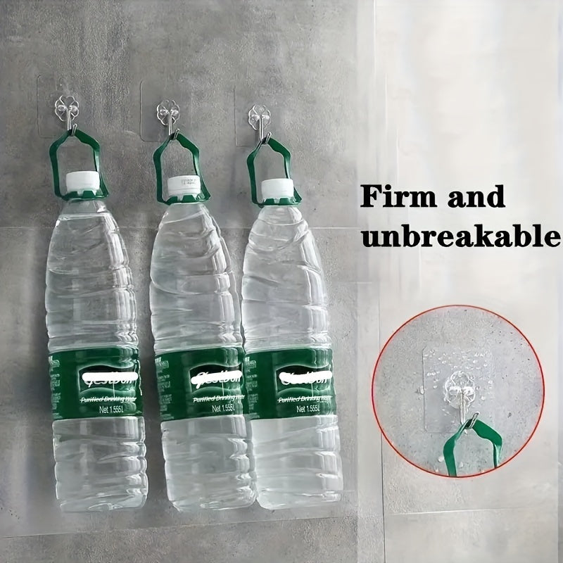 10 шт. Сильные самоклеящиеся водонепроницаемые крючки для хранения в ванной