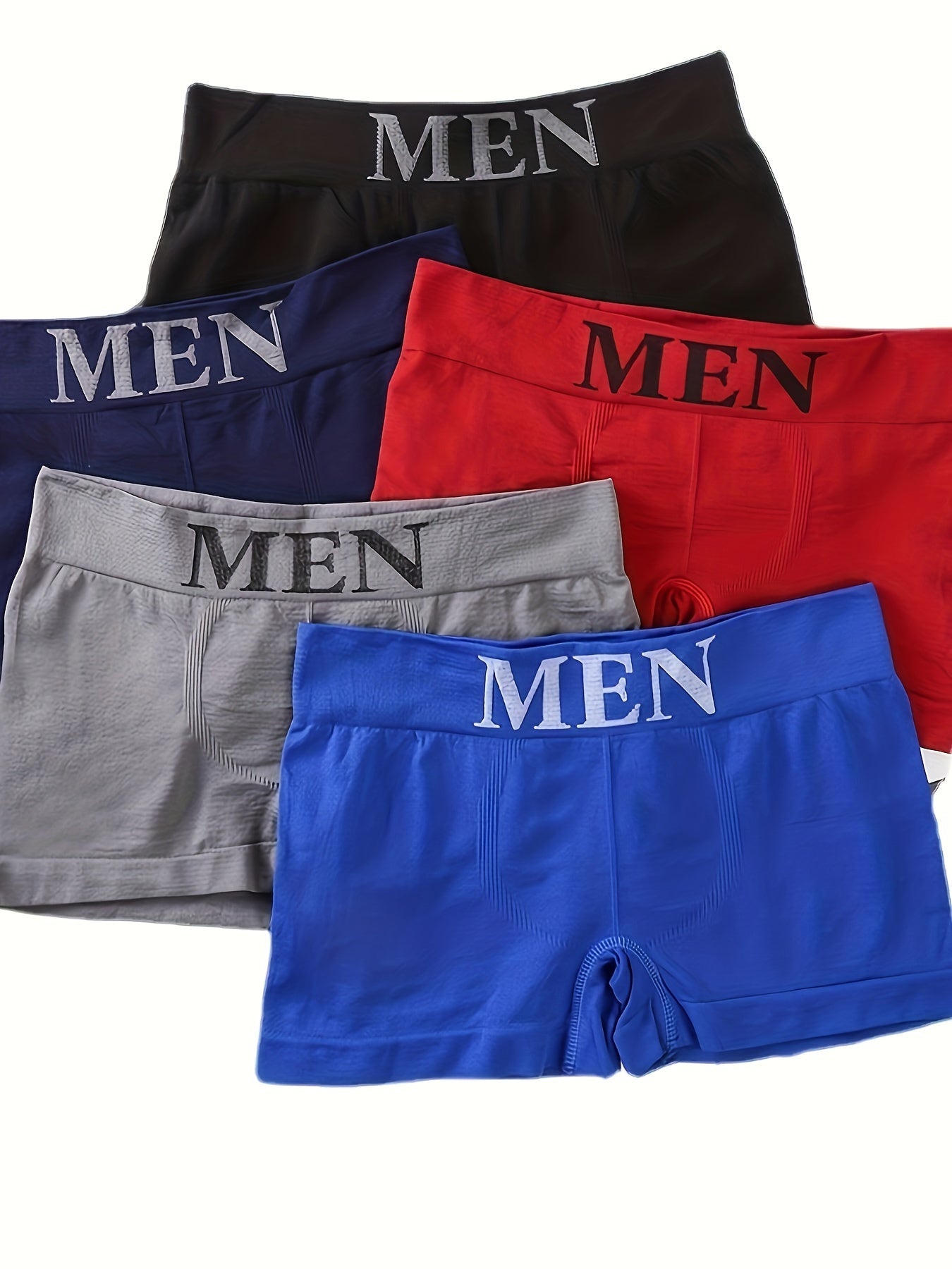 Men's Seamless Breathable Flat Leg Briefs Pack of 10 S-XL Polyester Spandex for Sports and Casual