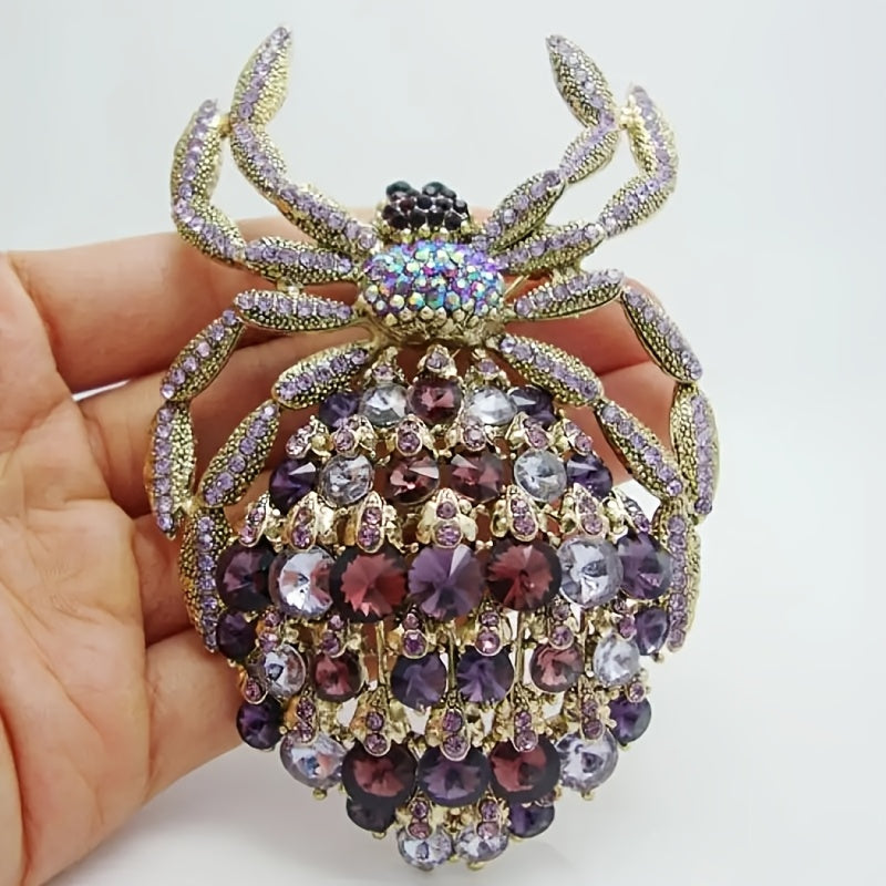 Women’s Rhinestone Spider Brooch Jewelry for Parties and Proms