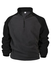 Yozgi va qishki iliqlik uchun yangi Henley ko'ylagi, turli tomondan qoplangan, turli tomondan qoplangan, fermuarli va turli tomondan qoplangan.