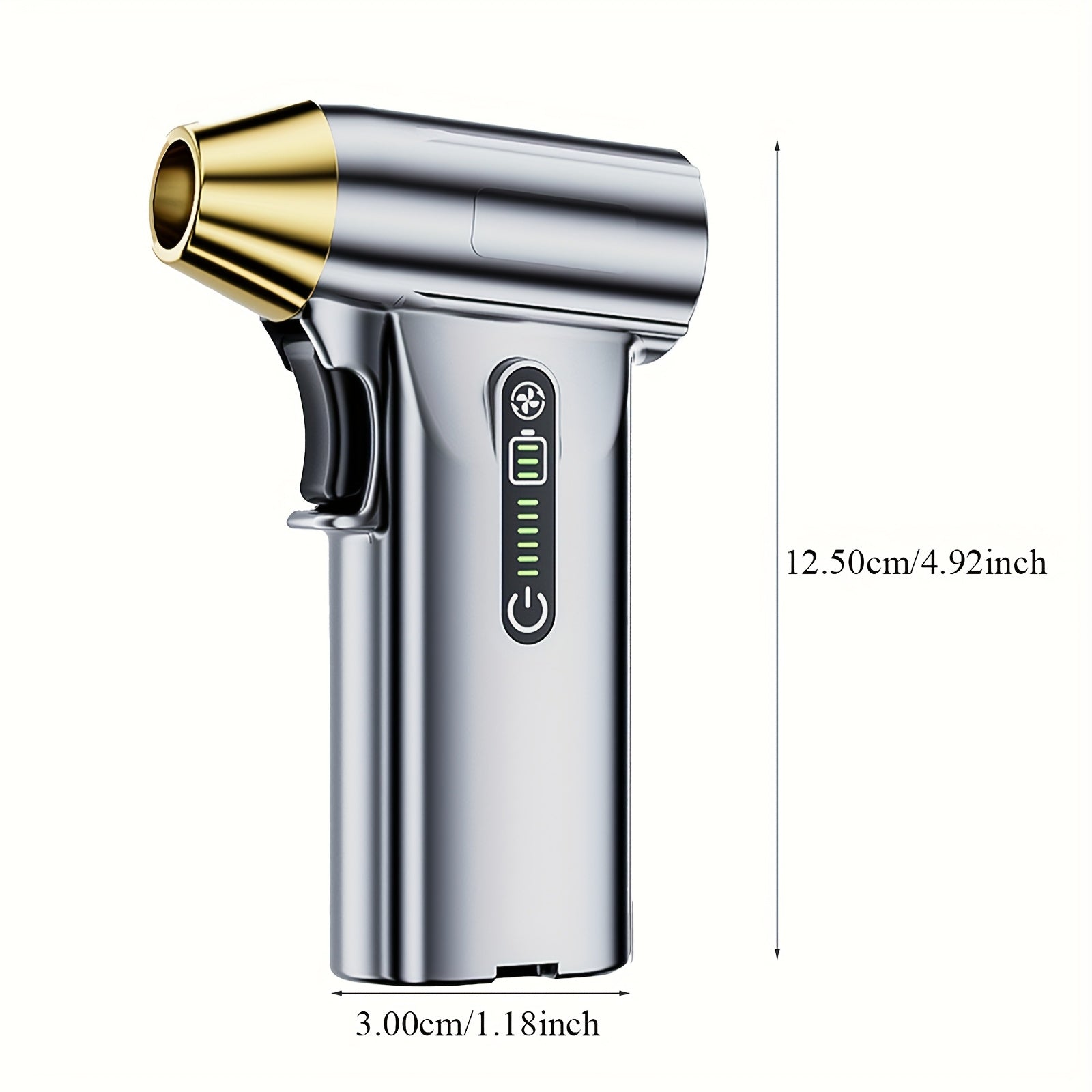 Sopla eléctrica portátil de mano con motor sin escobillas de 130,000 RPM, recargable por USB para polvo, nieve, hojas