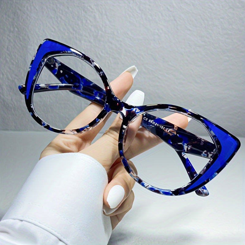 Unisex Blue Light Blocking Glasses Cat Eye Frame Clear Lenses Computer Spectacles