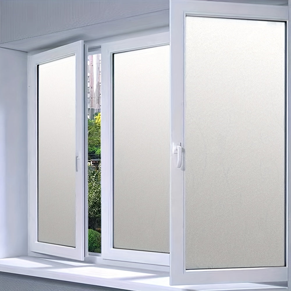 Película de vidrio esmerilado para ventanas, 1 rollo, adhesivo estático, privacidad, control de calor, PVC