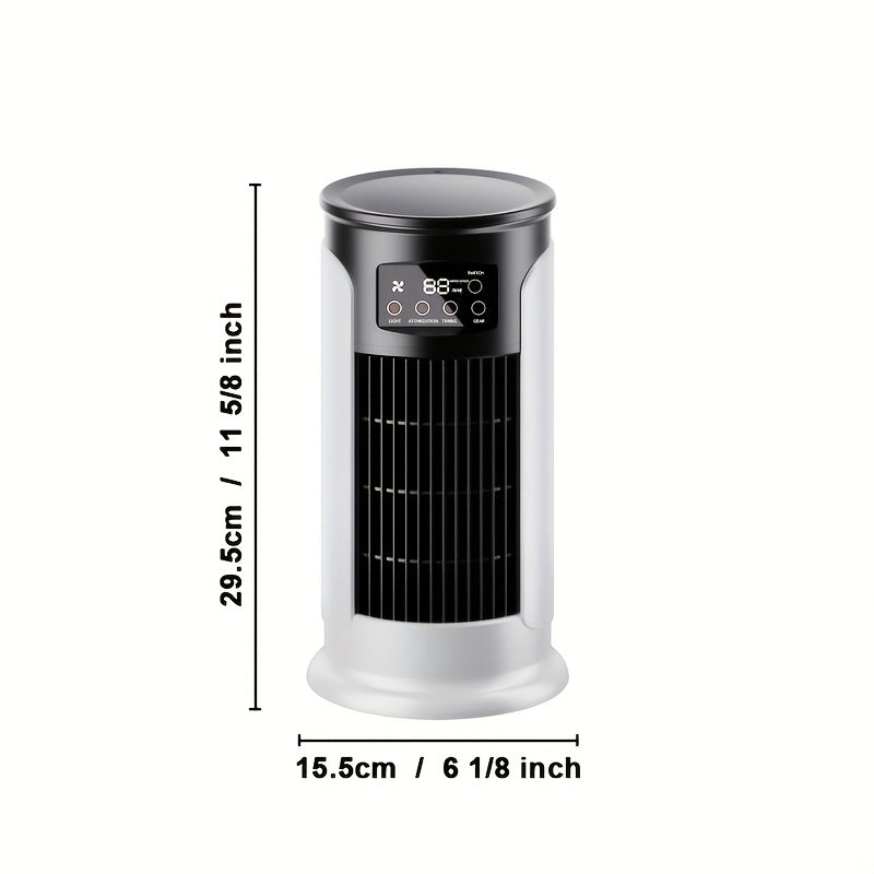 USB Air Conditioner Fan with Humidifier Cool White