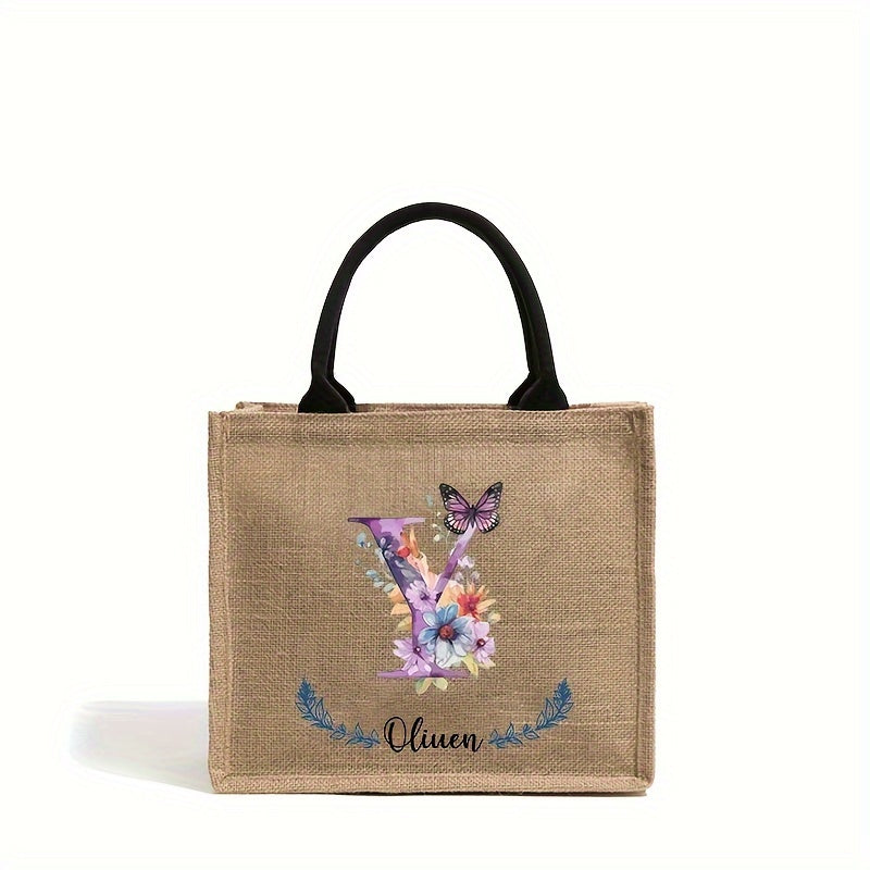 Personalized Bridesmaid Tote Bag for Weddings and Parties Lightweight Polyester Handbag