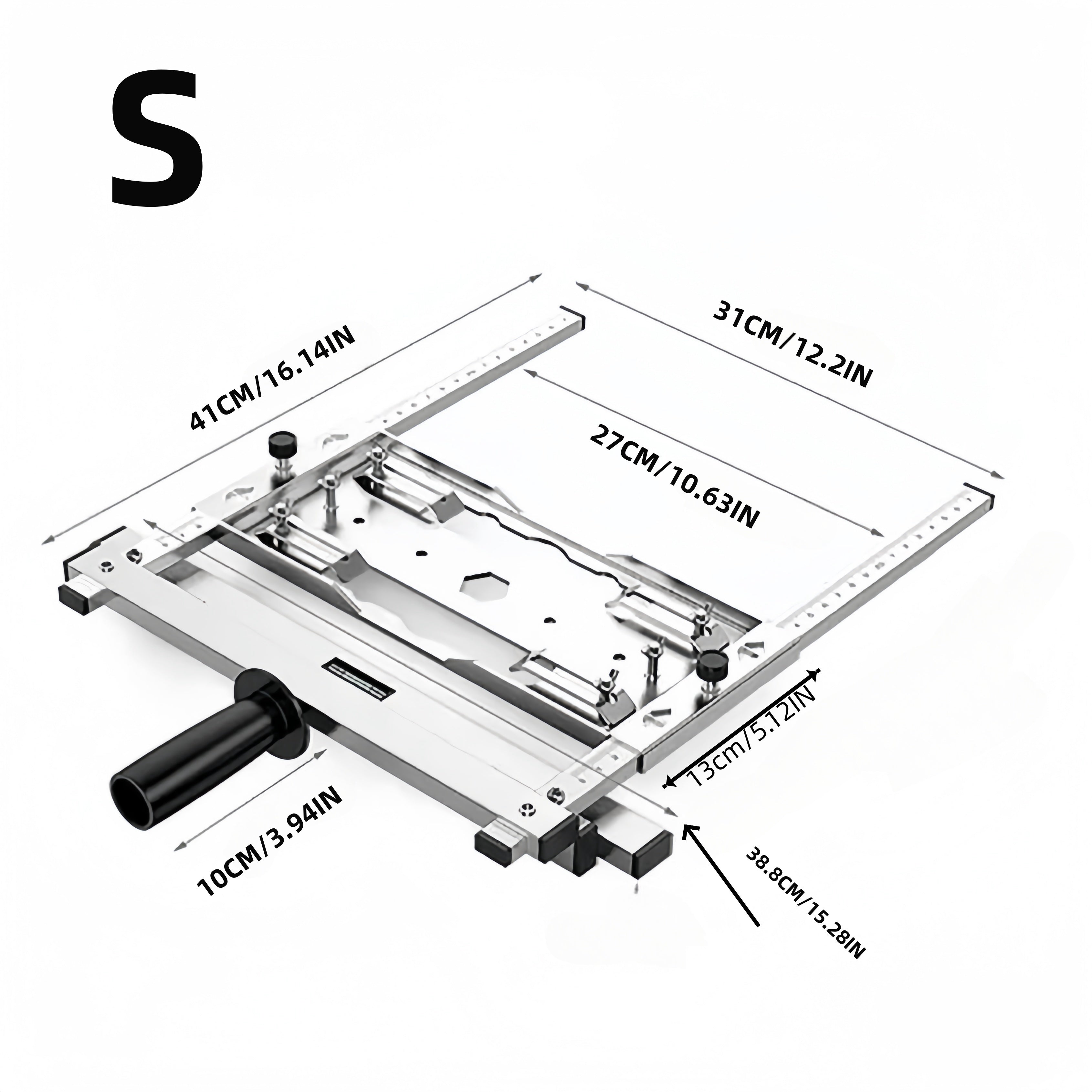 Portable Woodworking Board Cutter Stainless Steel Precision Cutting Tool