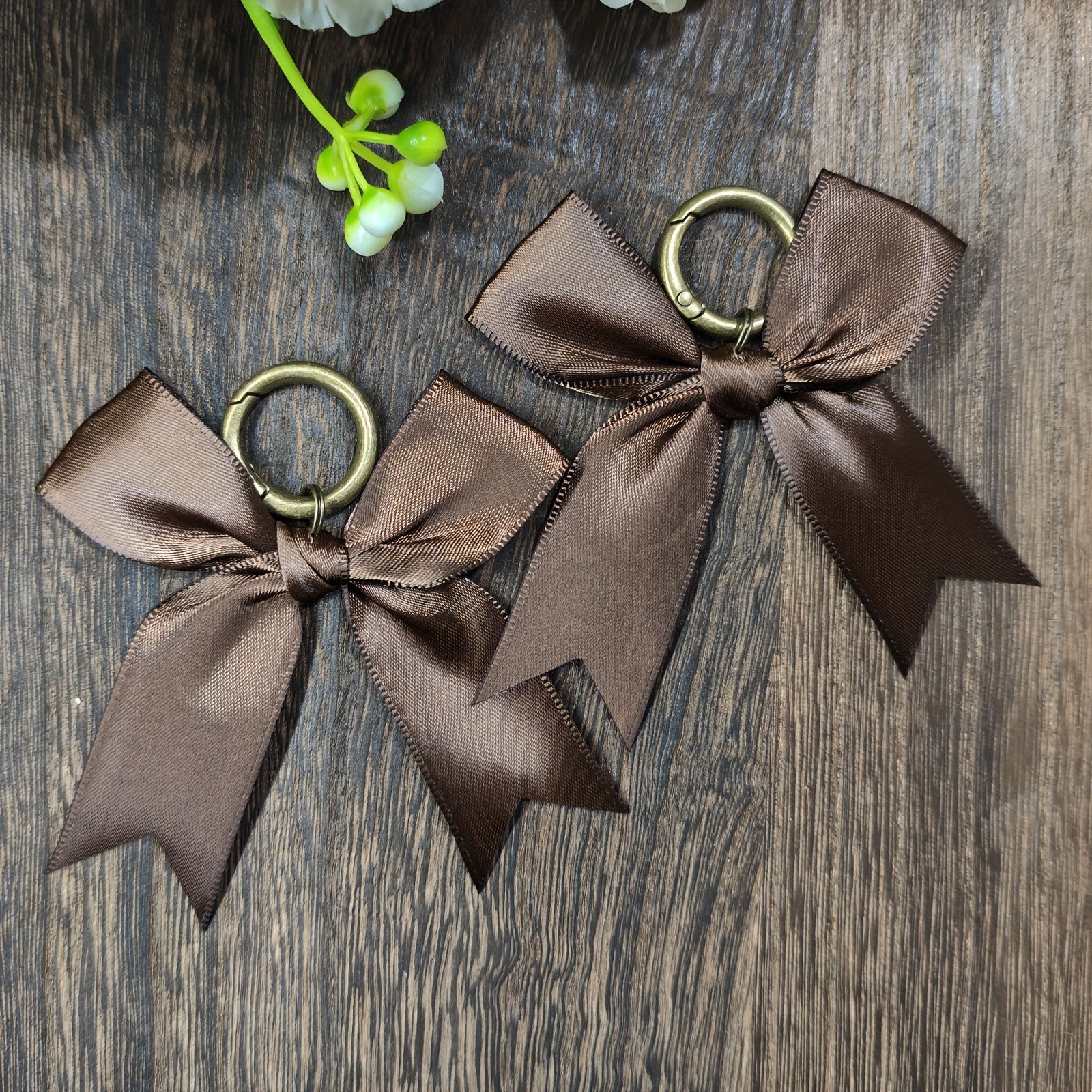 2PCS Satin Bow Boot Charms Zinc Alloy Shoe Decorations for Valentine Mardi Gras