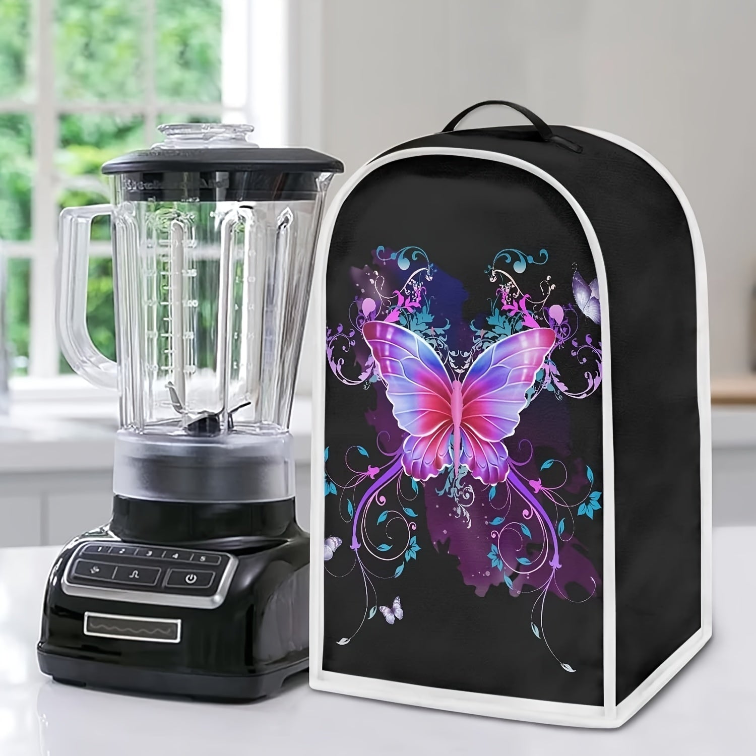 Kitchen Appliance Cover Sunflower Pattern Dust Protector for Blender Juicer Coffee Maker