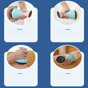 Ikki rejimli elektr Gua Sha yuz massaj qiluvchi qurilma, qayta zaryadlanadigan batareya/USB, 2000mAh, pushti va ko'k gradient dizayni, yuz va bo'yin parvarishi go'zallik qurilmasi