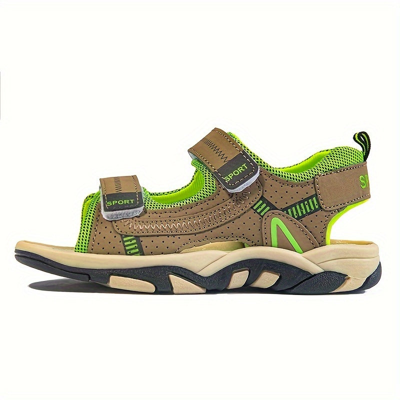 Zapatos casuales para niños en azul marino para niños, de punta abierta, antideslizantes, ligeros, para verano