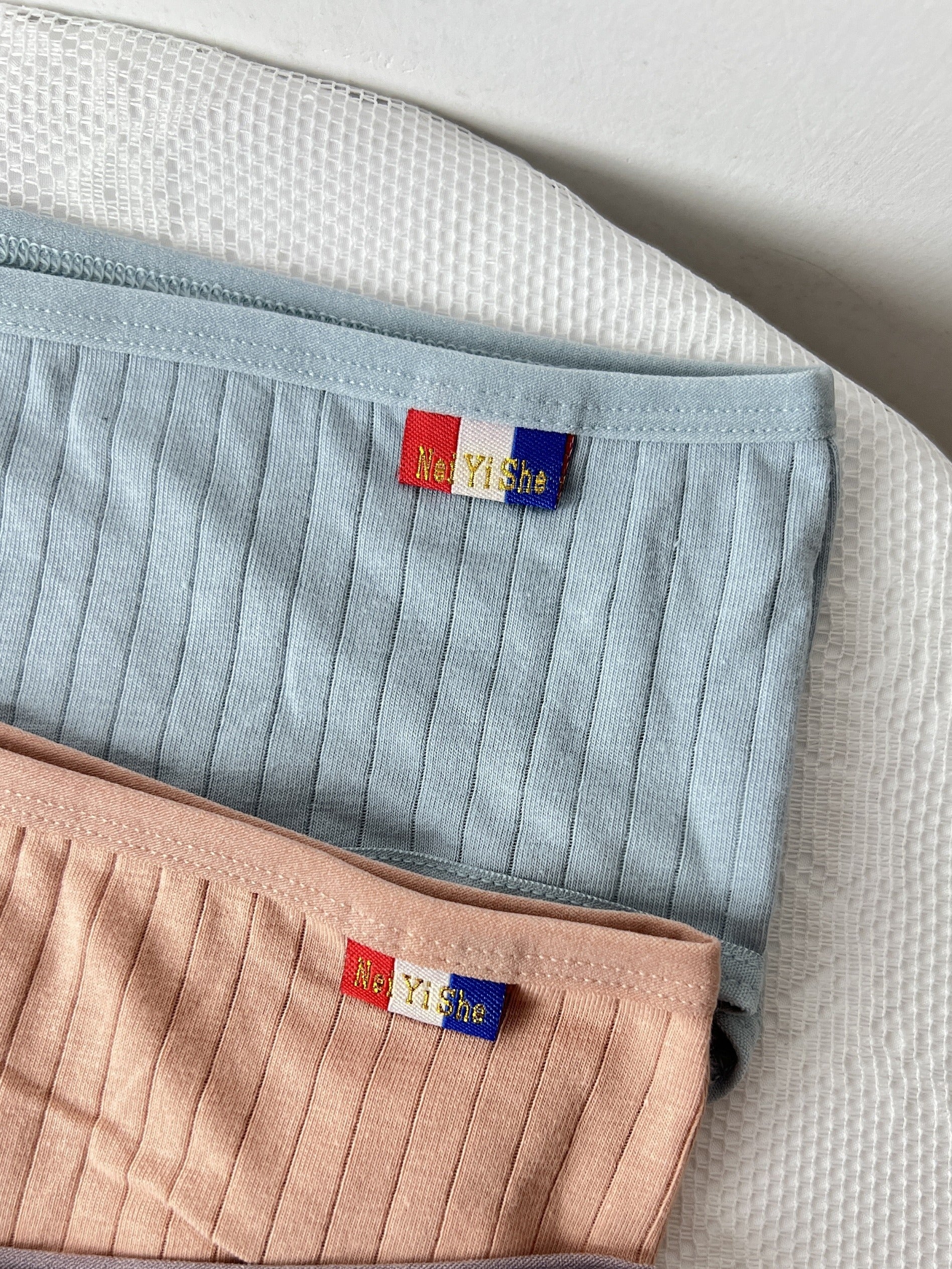 Women's Ribbed Mid-Rise Stretch Briefs Pack of 5 Comfortable Underwear