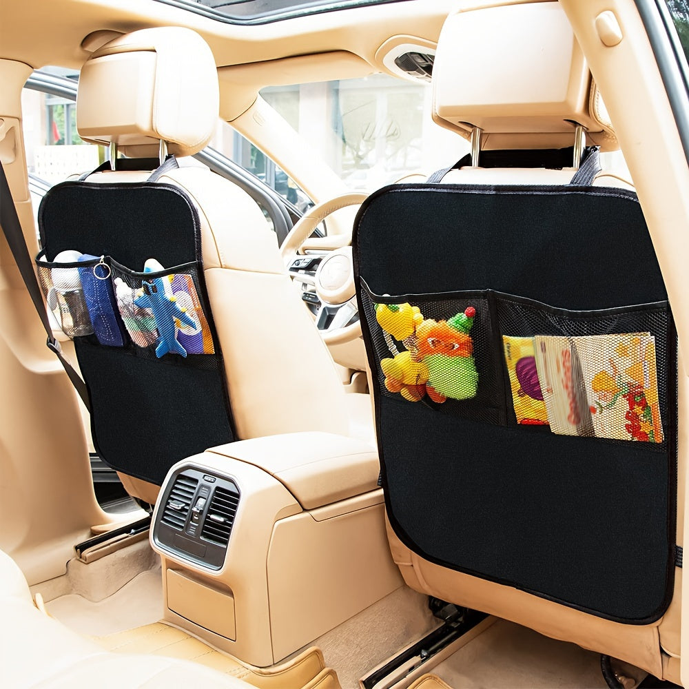 Kids Waterproof Car Seat Protector with Pockets and Easy Installation