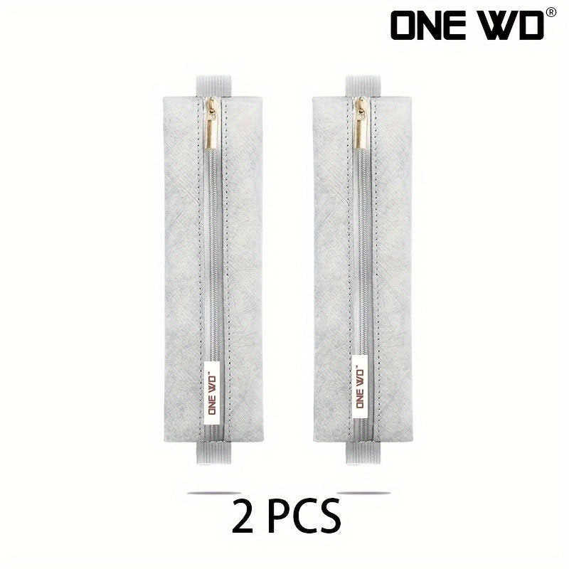 Lightweight Dupond Paper Pencil Case with Zipper for School Supplies