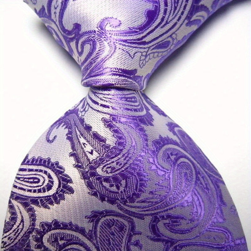 Men's Classic Neckties with Intricate Patterns for Formal and Gifting Occasions