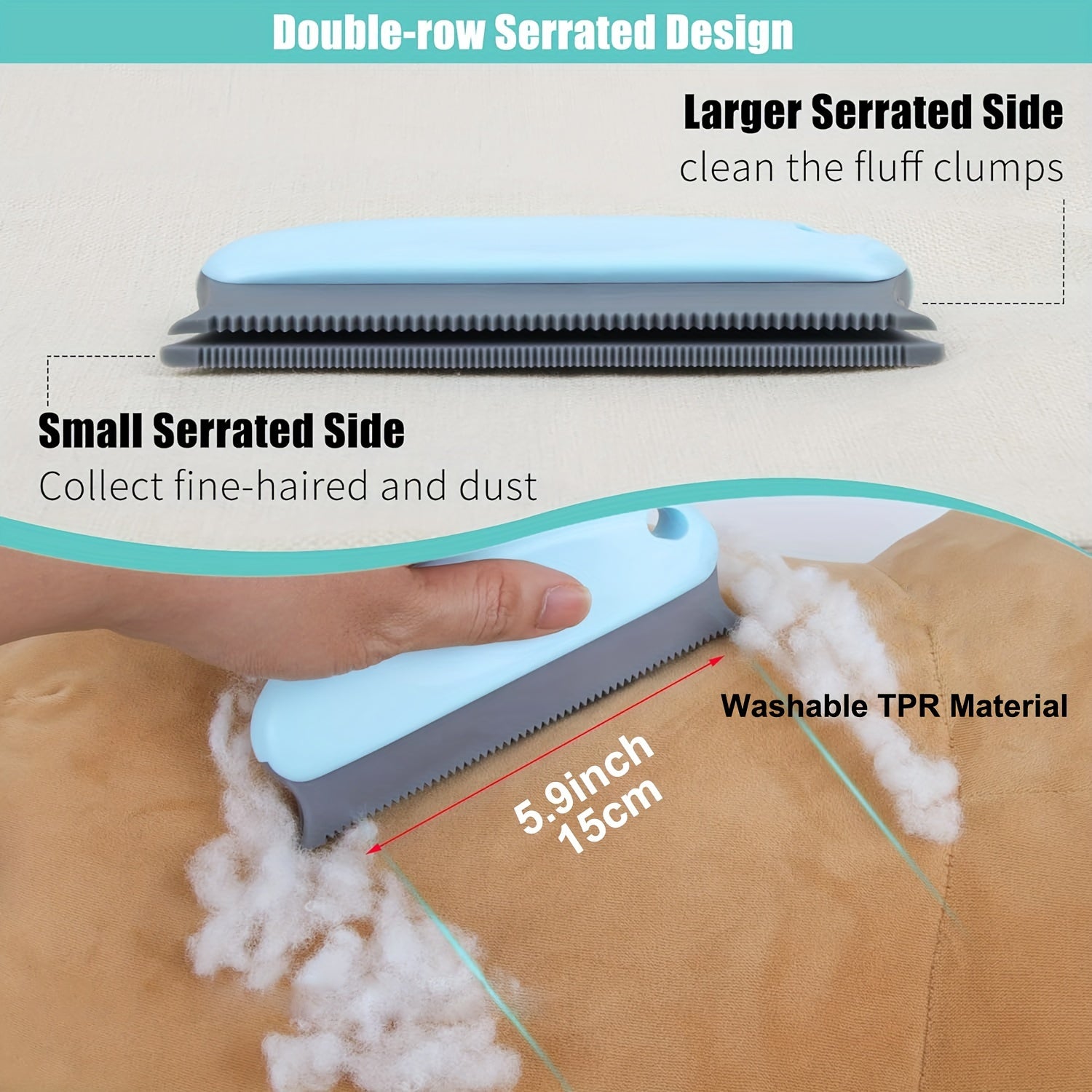 Adjustable Dog Deshedding Brush Plastic Metal No Battery