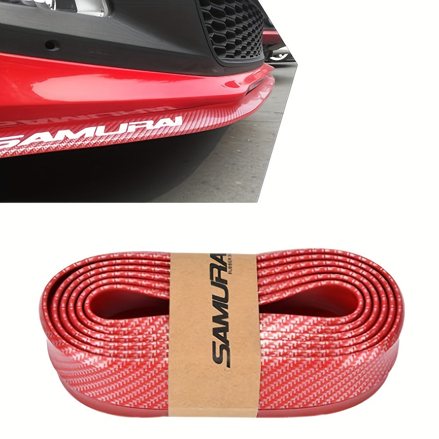 Universal Car Front Bumper Lip Carbon Fiber Side Skirt Spoiler Anti Scratch Protector