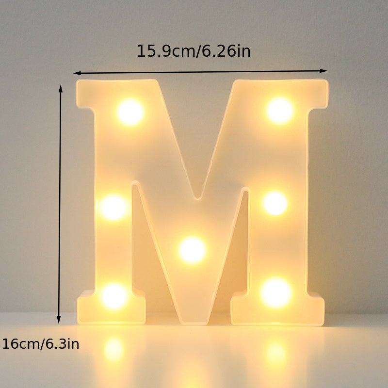 LED Alphabet Letter Lights for Home Decor Wedding Birthday Christmas Party