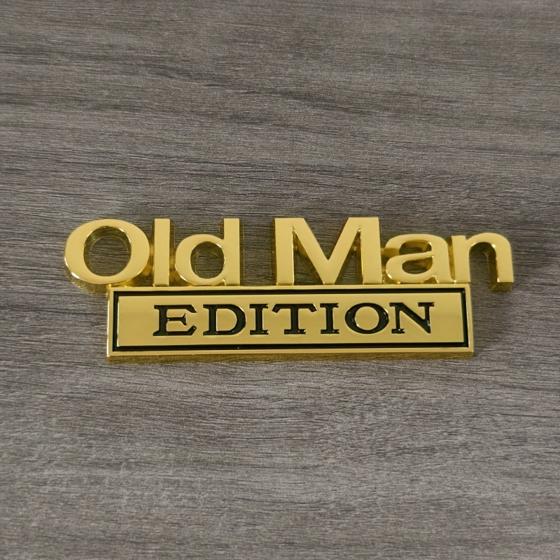 Pegatina de coche de aleación de zinc de 3D Old Man con diseño único y llamativo