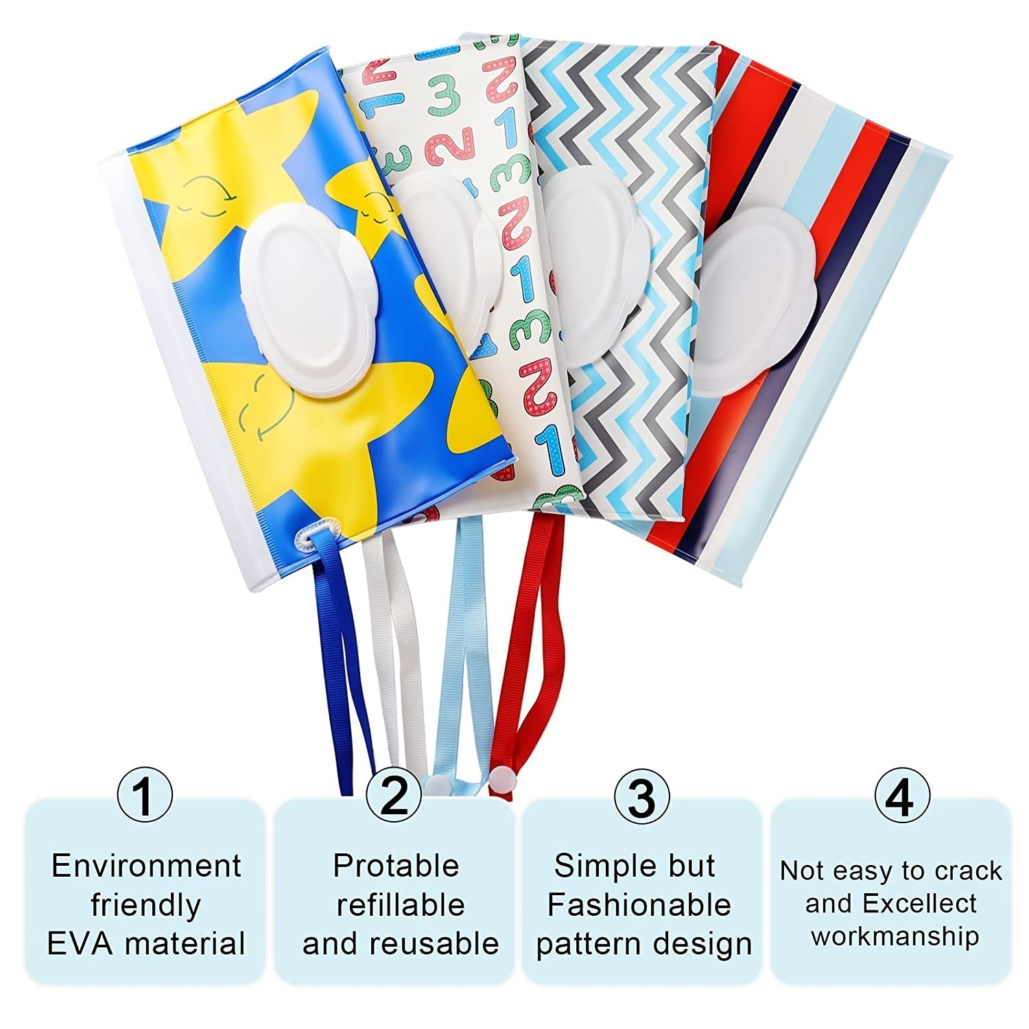 2 ta Tozalash Qutisi: Qayta ishlatiladigan Portativ Nam Tozalash Pochkalari - Sayohat uchun Dispenser - Rojdestvo, Halloween, Shukronalik Kuni uchun Mukammal Sovg'a