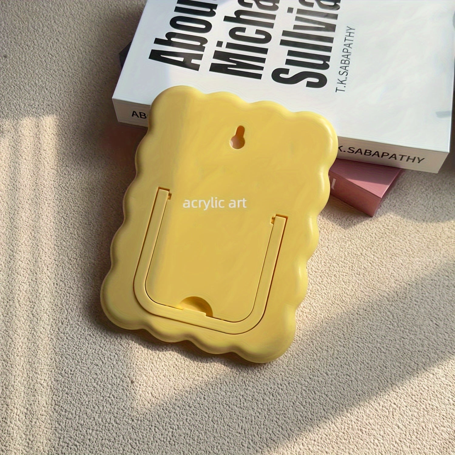 Очаровательная молочно-желтая фоторамка для стола или стены, идеальная для небольших картин и креативного домашнего декора