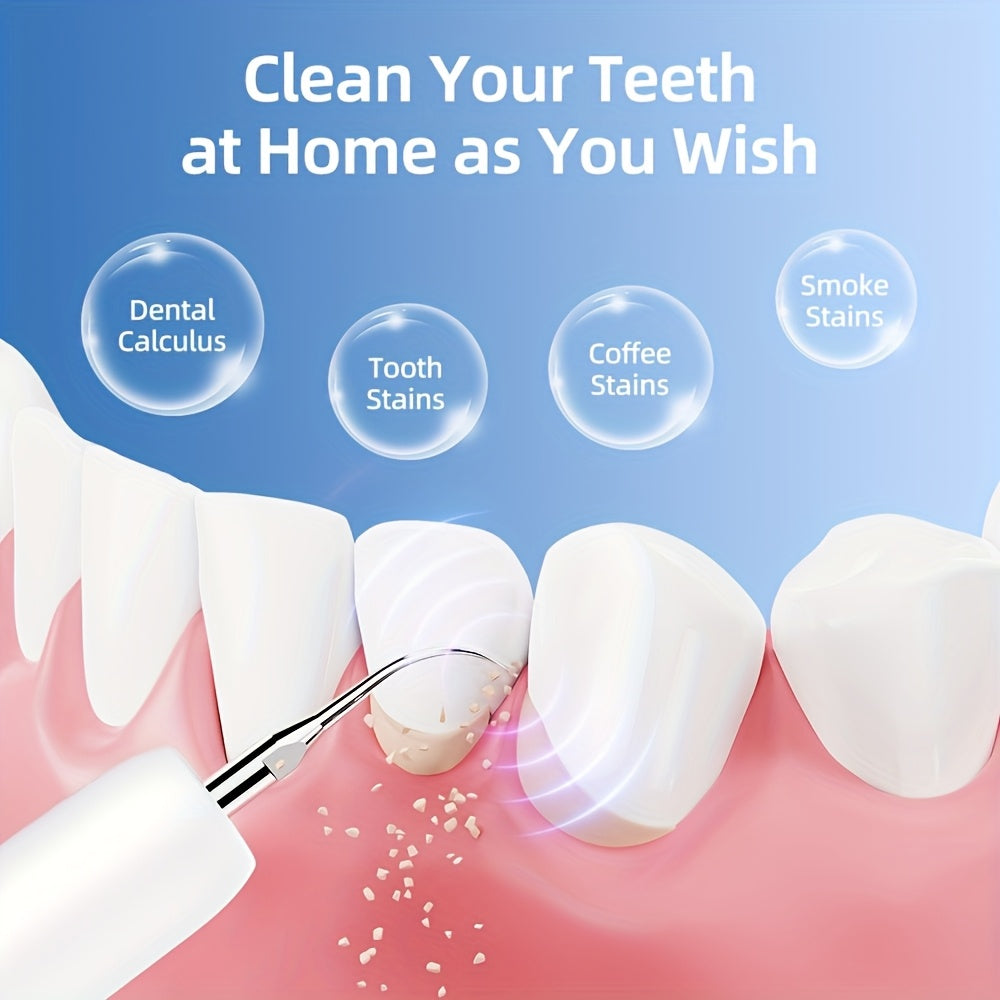 LED chirog'i va 2 ta almashtirish boshliqli elektr tish tozalagichi