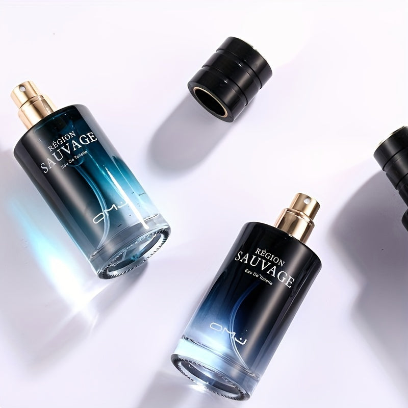 Men's Eau De Parfum 1.7oz Woody Fresh Long-Lasting Fragrance for Day and Night