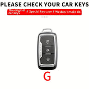Car Key Cover Case Alloy Black Protective Fob Shell for SUV Remote