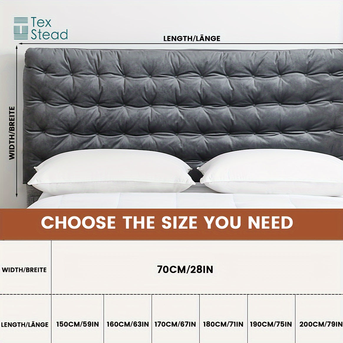 1 dona TEXSTEAD Qalin Boshqaruv Qopqog'i Silliq Kulrang - 100% Polyester, Mashinada Yuvish Mumkin, yotoqxonangizga qulaylik va uslub qo'shadi, mustahkam mato, tugmachali dizayn, uchun mukammal yaxshilanish