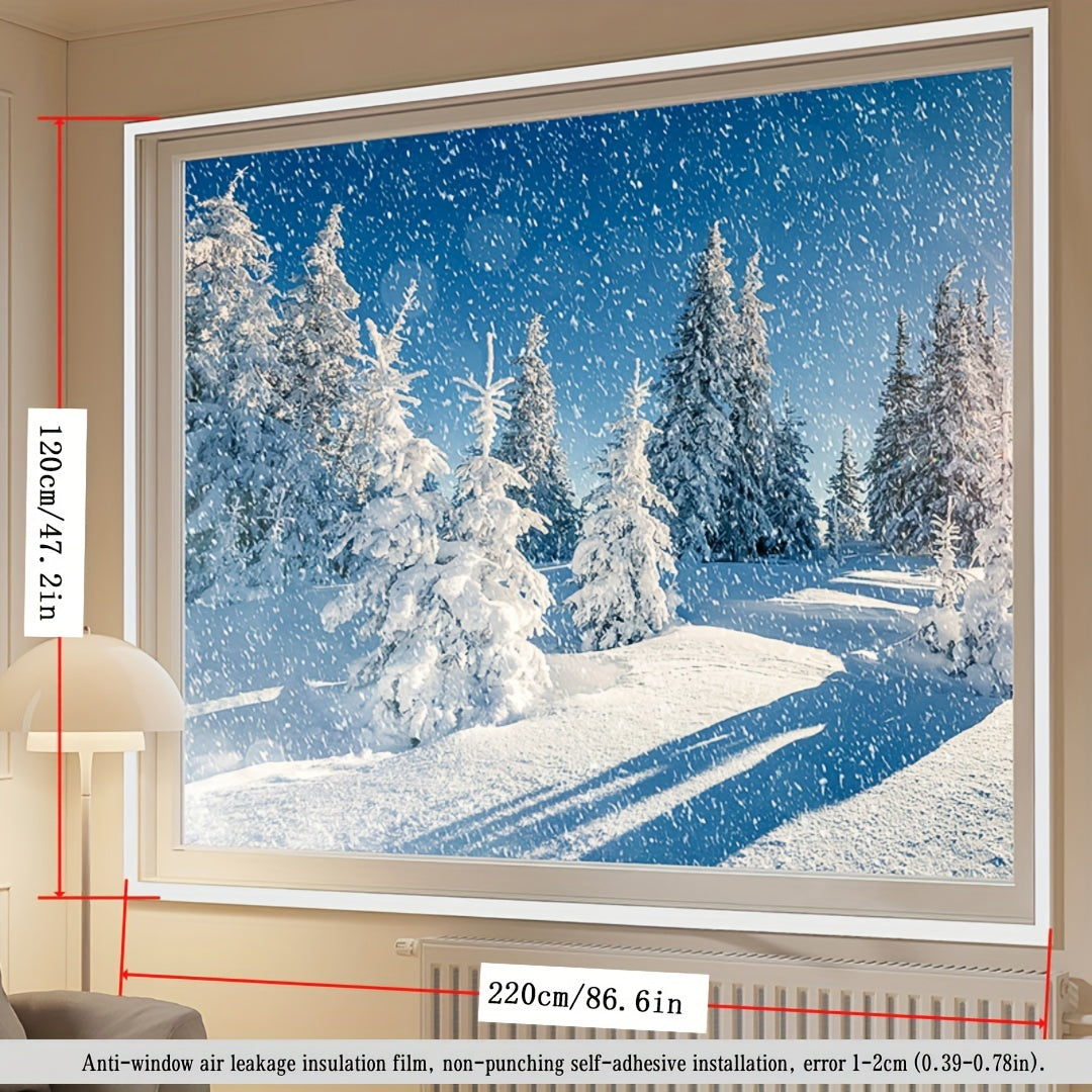 Thermal Insulation Window Film Windproof Rain-Resistant High Clarity Easy Installation