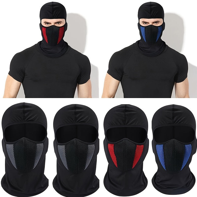 Men Women Full Face Mask Ski Mask Windproof UV Dust Outdoor Sports Black Red Blue Gray