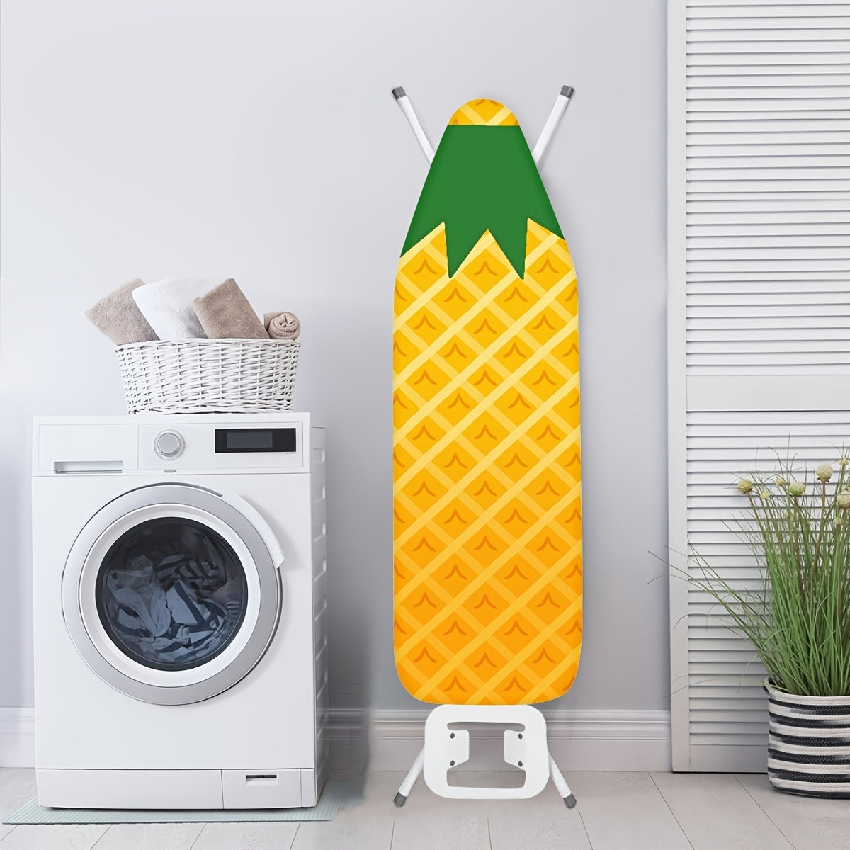 Standard Size Ironing Board Cover and Pad with Fruit Prints Non-Stick Stain-Resistant Elastic Edge