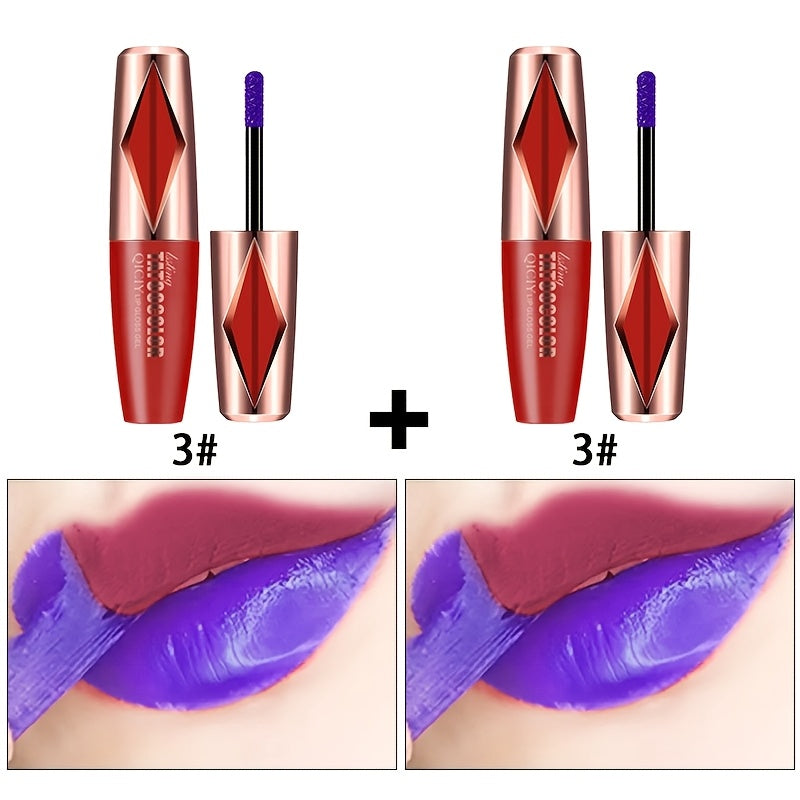 Women Matte Lip Gloss Long-Lasting Waterproof Velvet Lipstick in Vibrant Colors