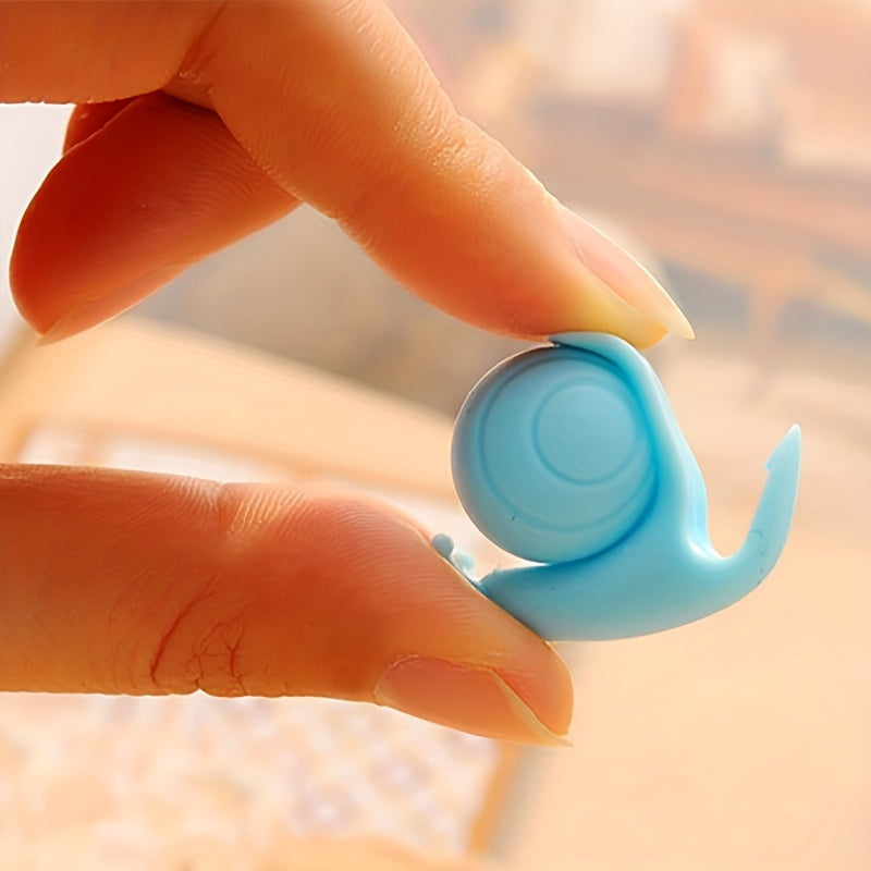 Set of 6 Silicone Snail Wine Glass Labels for Tea Cups and Bags