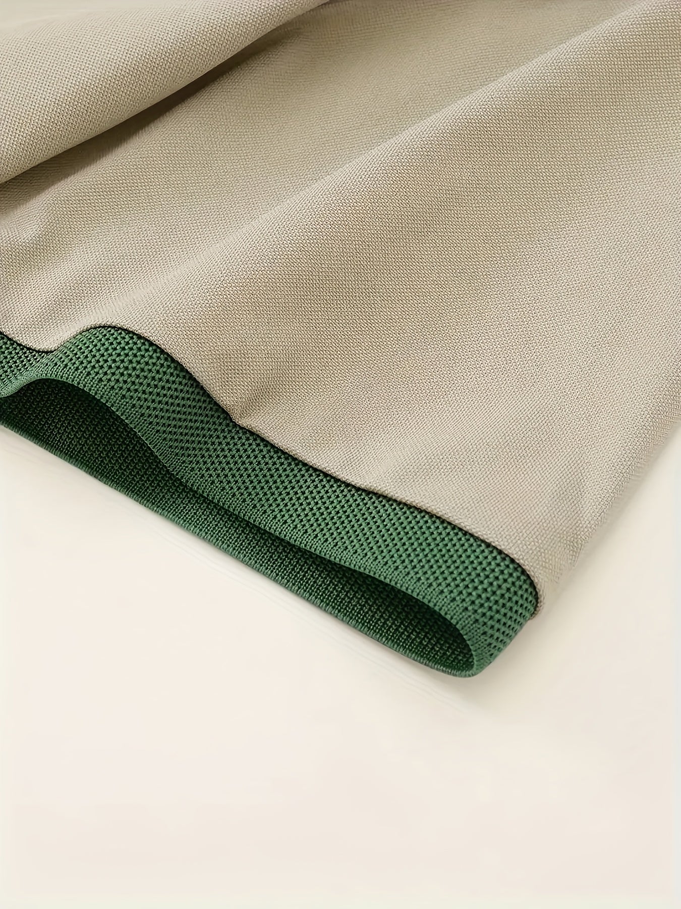 Camisa polo casual de hombre de color verde claro de manga corta, poliéster, para golf y deportes