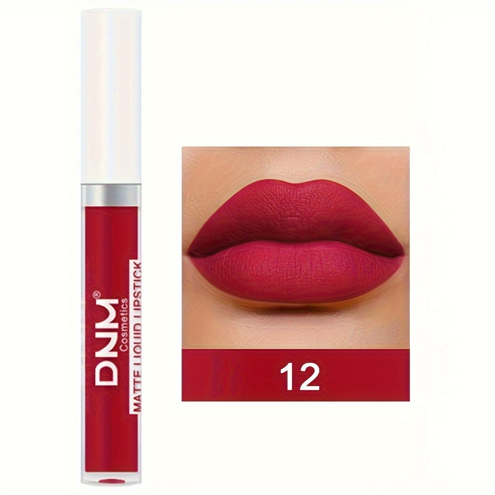 Brillo de labios mate a prueba de agua de larga duración para mujer con múltiples colores