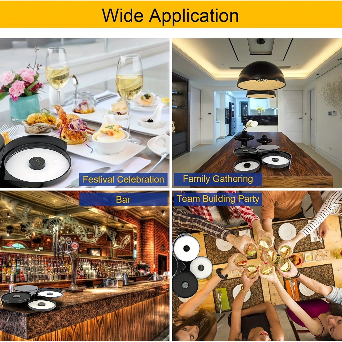 Black Plastic 3-Tier Cocktail Rimmer for Margaritas and Bloody Marys Barware Accessories