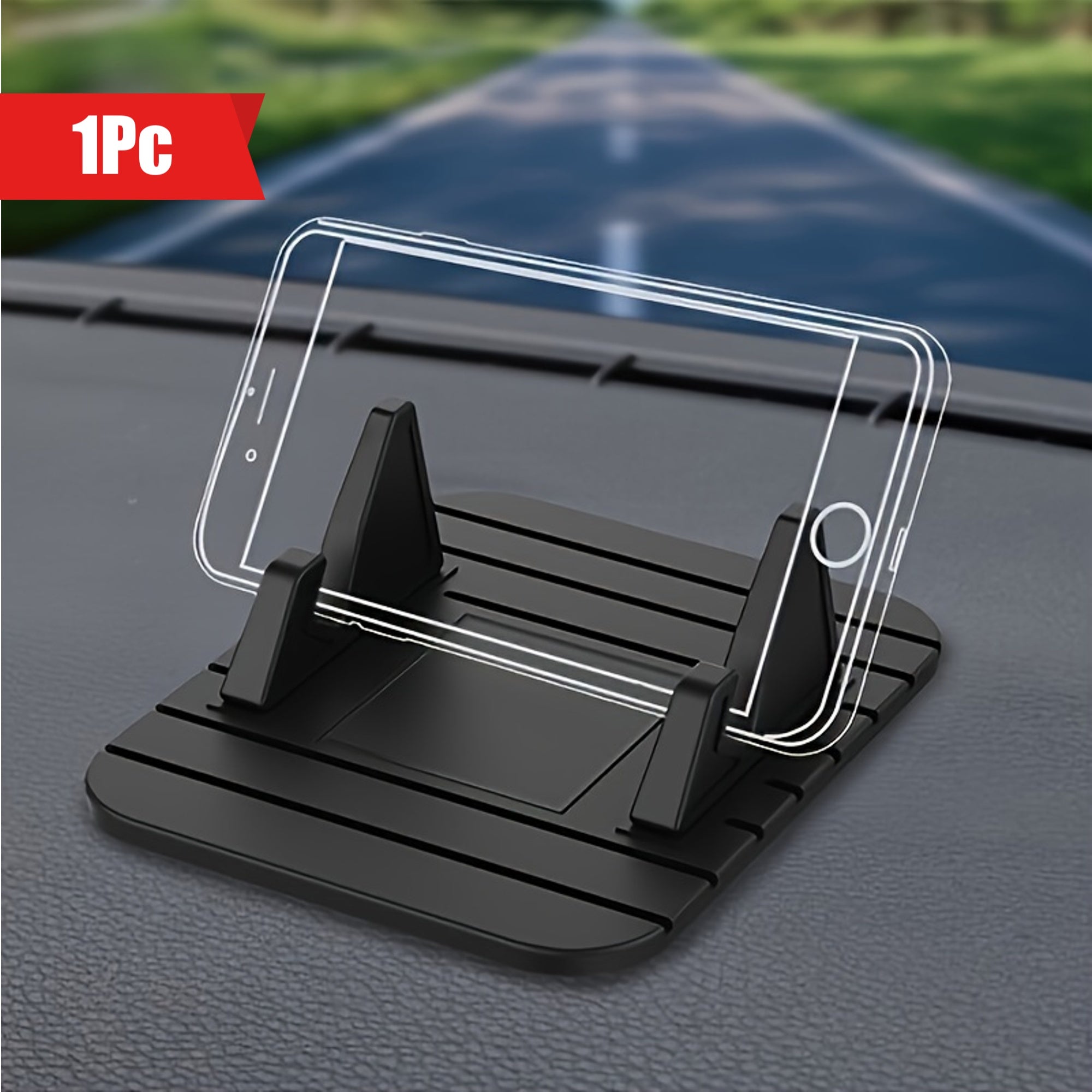 Universal Silicone Phone Holder for Car Dashboard Non-Slip Multi-Angle Mount