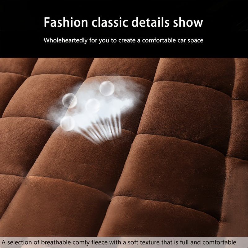 Чехол на заднее сиденье автомобиля из плюша, противоскользящий, защитный подлокотник для заднего ряда