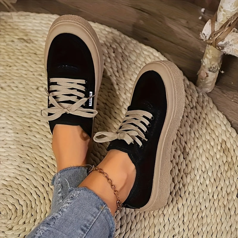 Women’s All-Season Penny Loafers Solid Color Casual Shoes with Rubber Sole