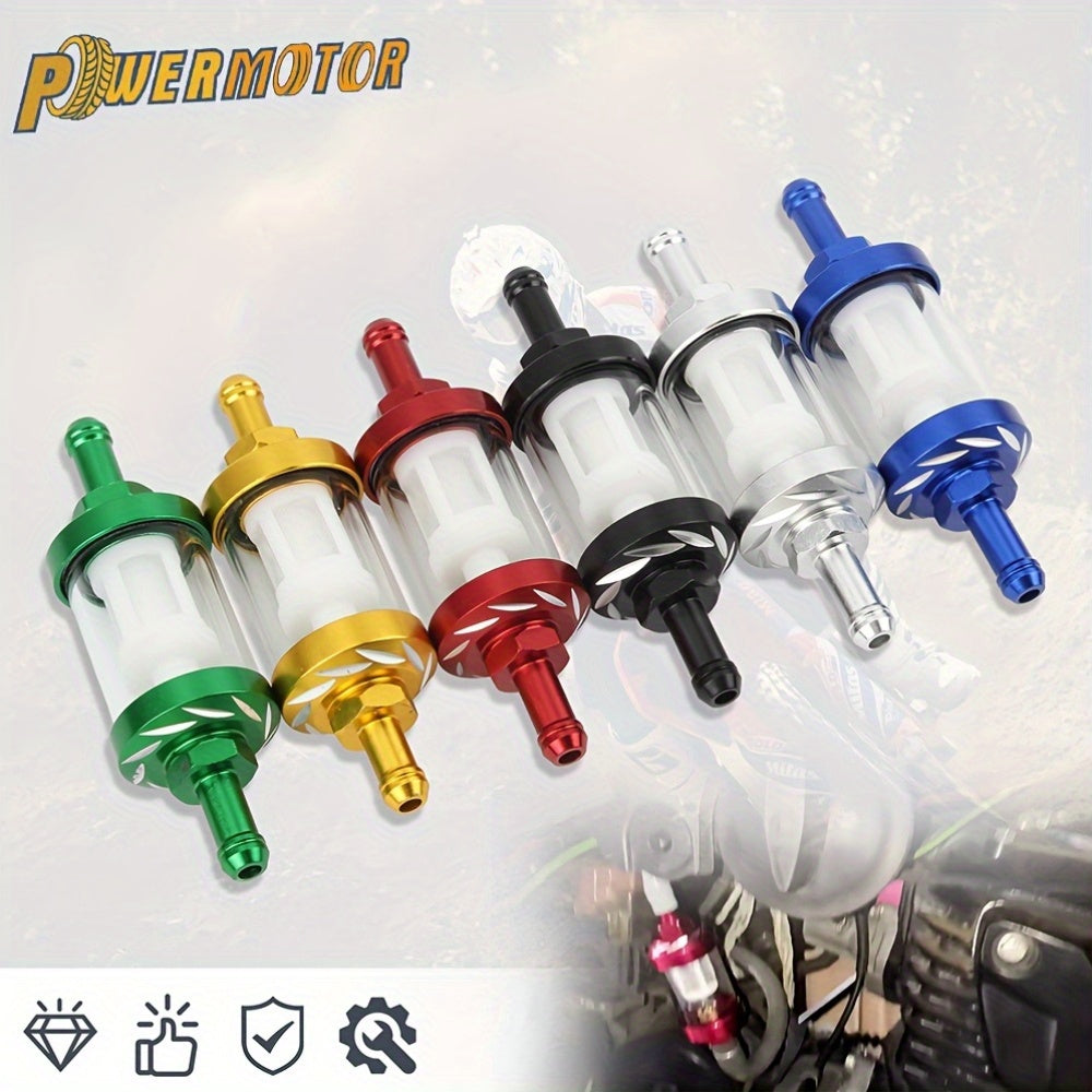 Universal Motorcycle Fuel Filter Aluminum 8mm Gasoline Filter Vehicle Part