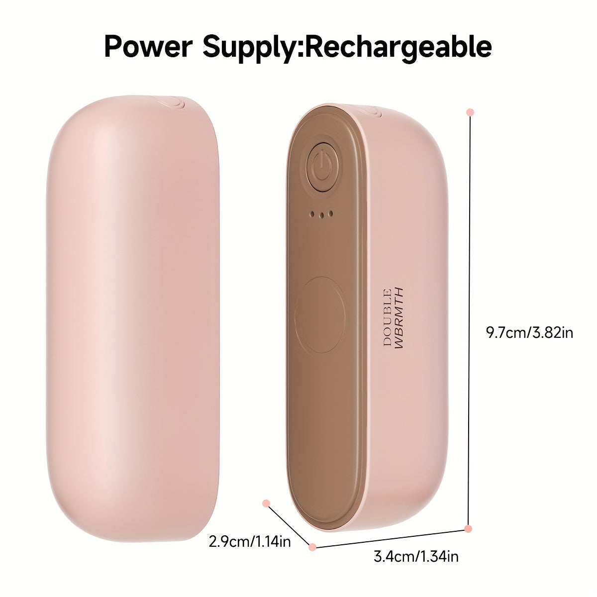 Rechargeable Hand Warmers with Magnetic USB-C Electric Heaters Compact Pocket Size