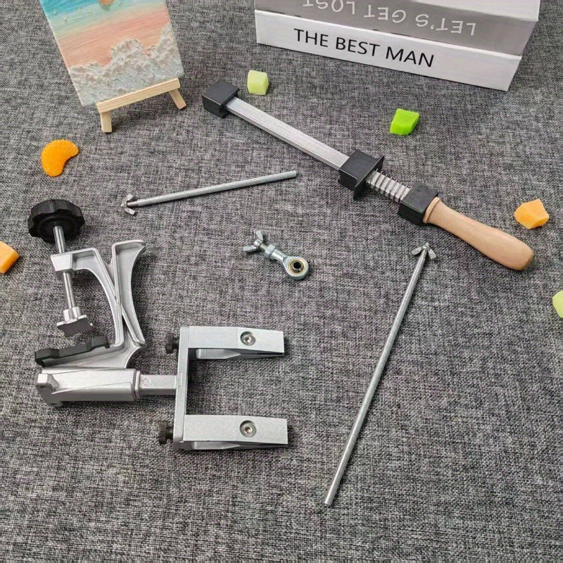 Fixed angle knife sharpener with diamond stone grinder for high-quality sharpening