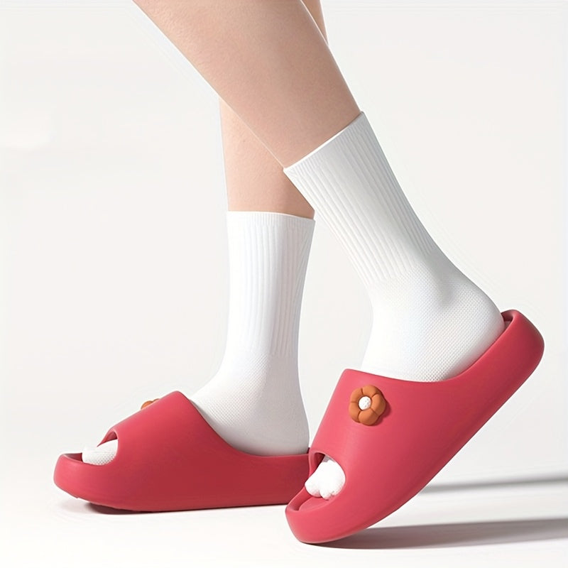 Ayollar uchun engil EVA gullari bilan slaydlar, ichki va tashqi sharoitda kundalik kiyim uchun