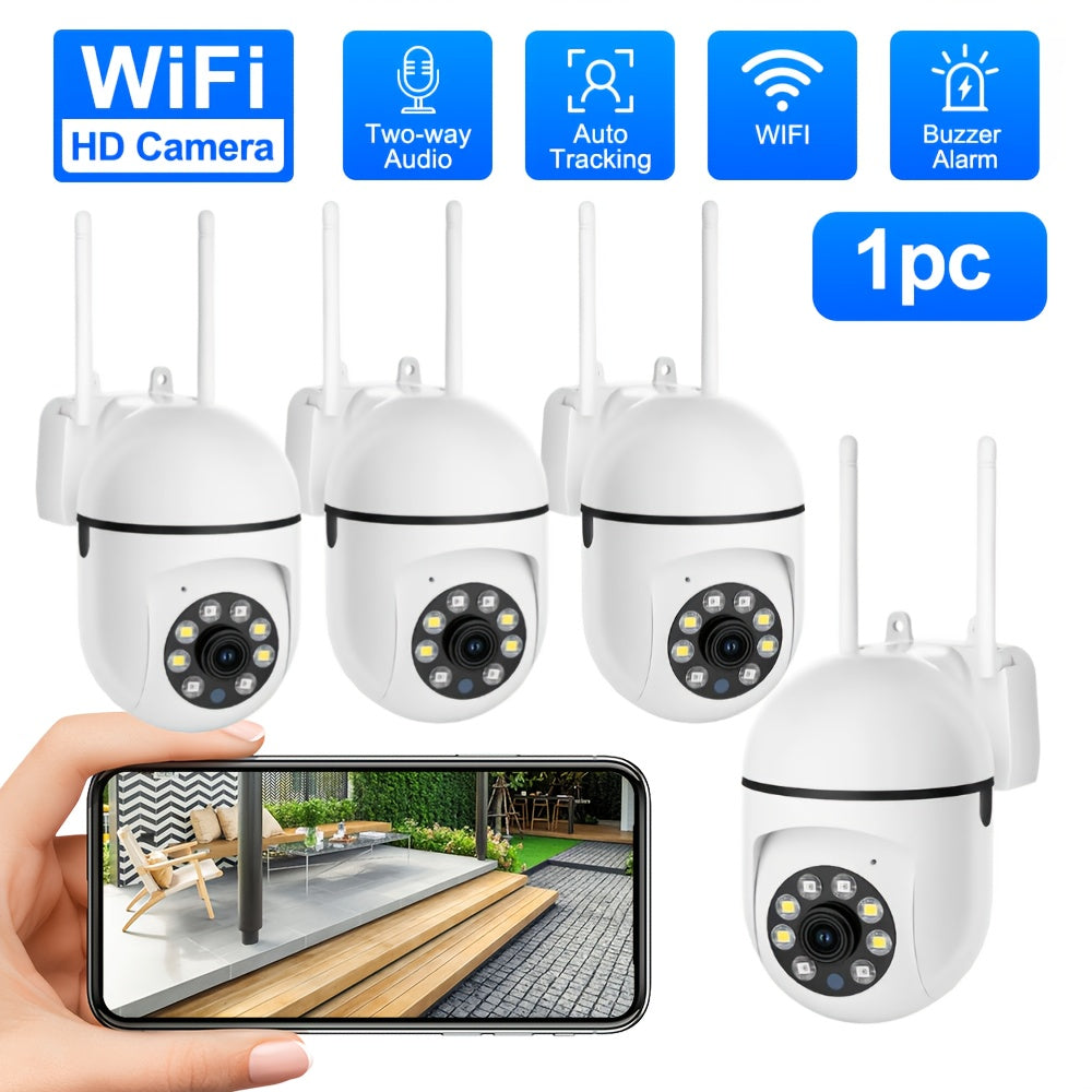 Wireless 1080P HD Security Camera with PTZ Night Vision and Auto-Tracking