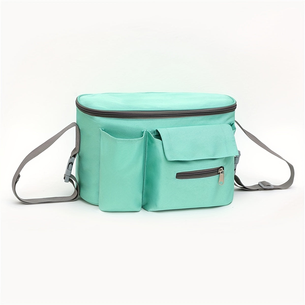 Stroller Organizer with Rotating Wheels and Sturdy Polyester for Busy Moms